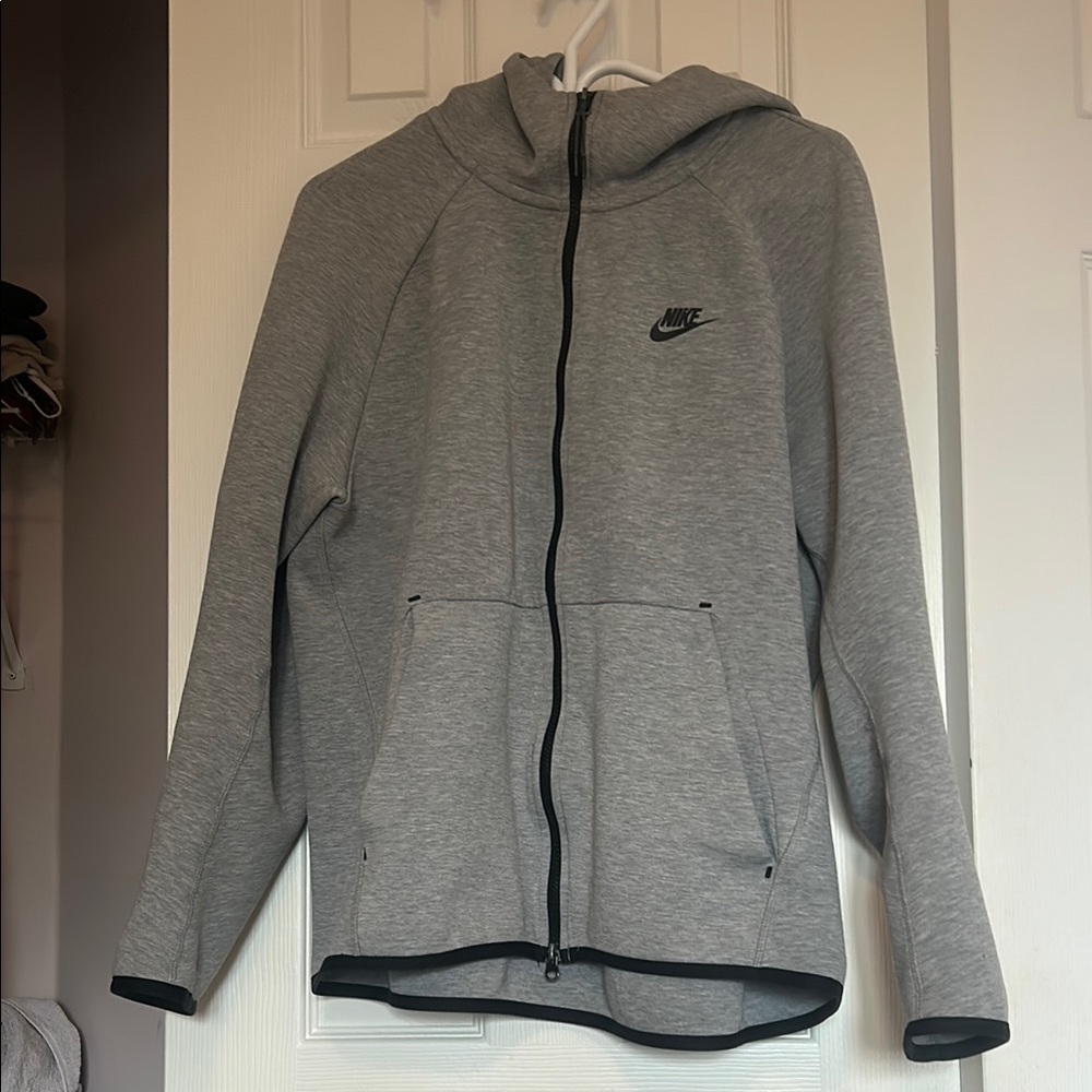 Nike Heather Gray Full-Zip Hoodie